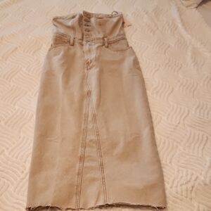Sincerely Jules Beige Skirt